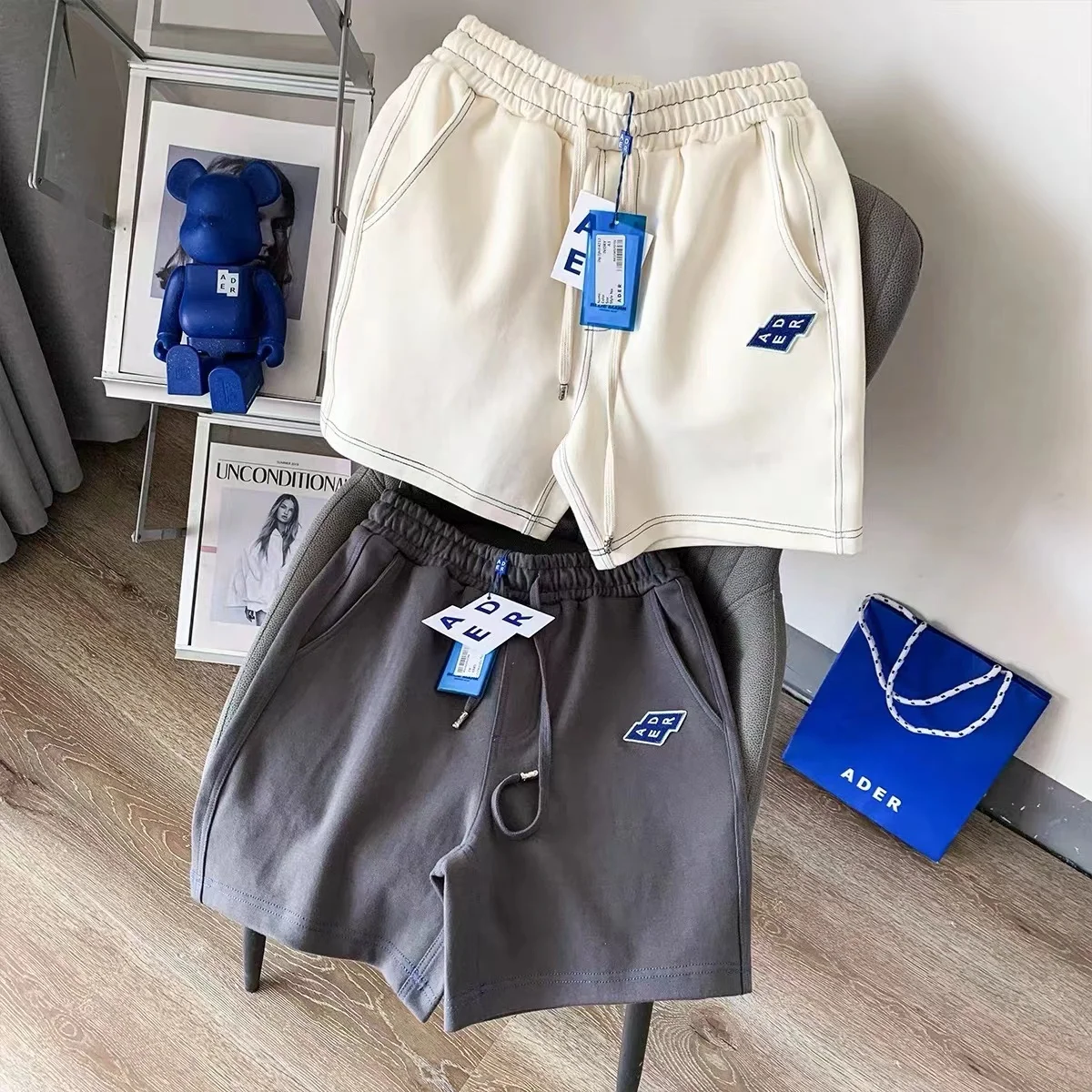 

ADER ERROR high quality women's summer new loose casual men's five-point pants Korean version trend couple sports shorts