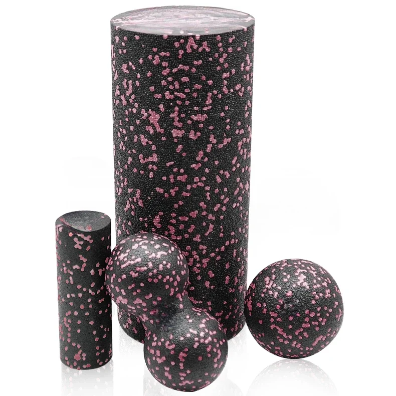 GRASSFIT 4in1 EPP Foam Roller Set Арахісовый массажный шарик faszenrolle Набор для спины
