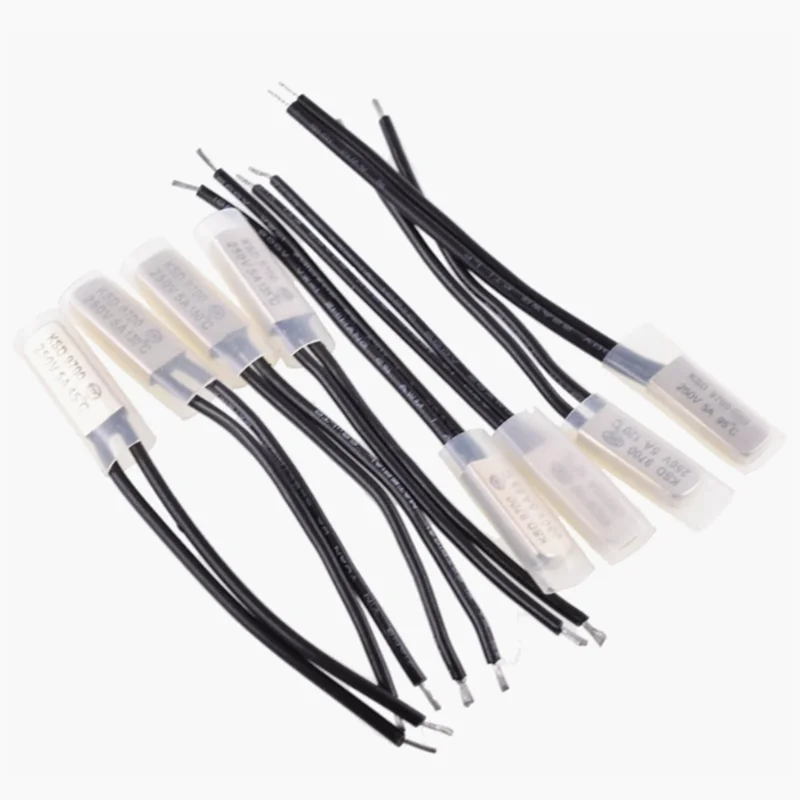 

5 шт. KSD9700 250 В 5А Температурный переключатель Тепловизионное управление 15-150 40 45 50 55 60 65 70 75 80 85 90 95 100 105 110 120 125 градусов