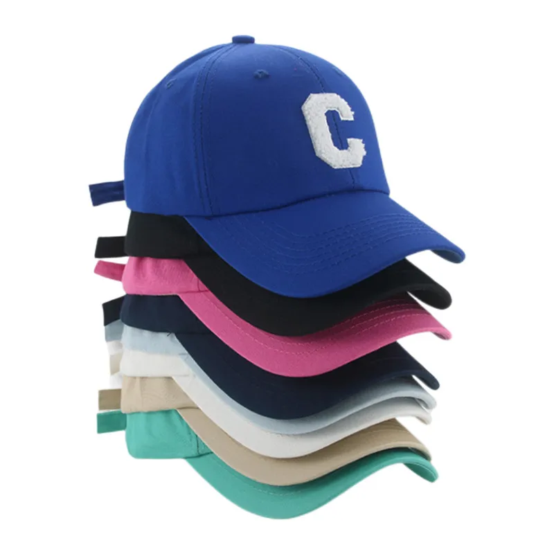 Baseball Cap Hip Hop Street Solid C Letter Adjustable Hat for Men Blue White Trucker Caps Outdoor Sport Dancer Hat Gorras Hombre