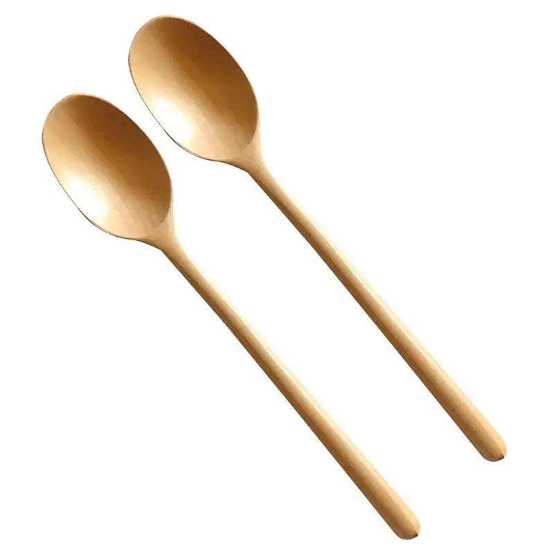 Ложка деревянная с длинной ручкой набор для супа кофе деревянные ложки
