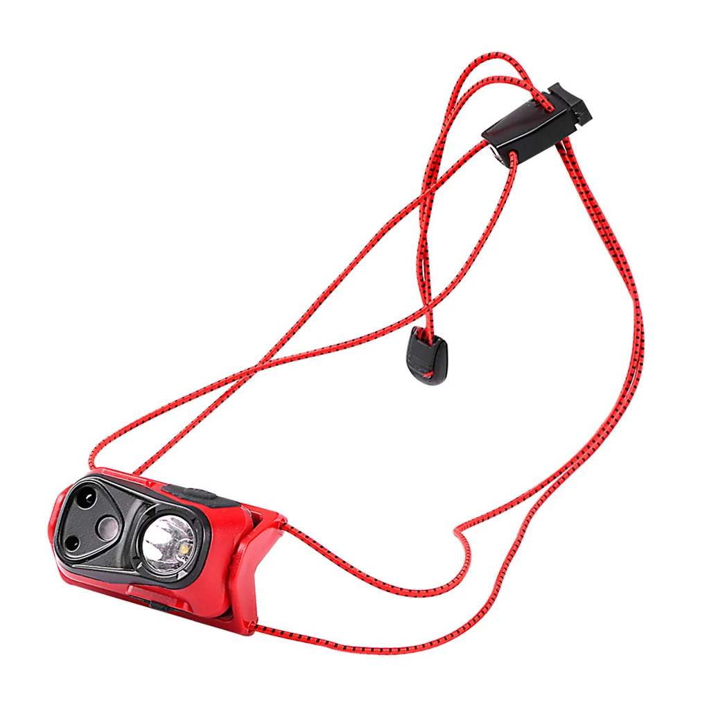 

1/2/3 Small Headlamp Adjustable Professional Portable Motion Sensor Light Light Outdoor Rechargeable Flashlight Red