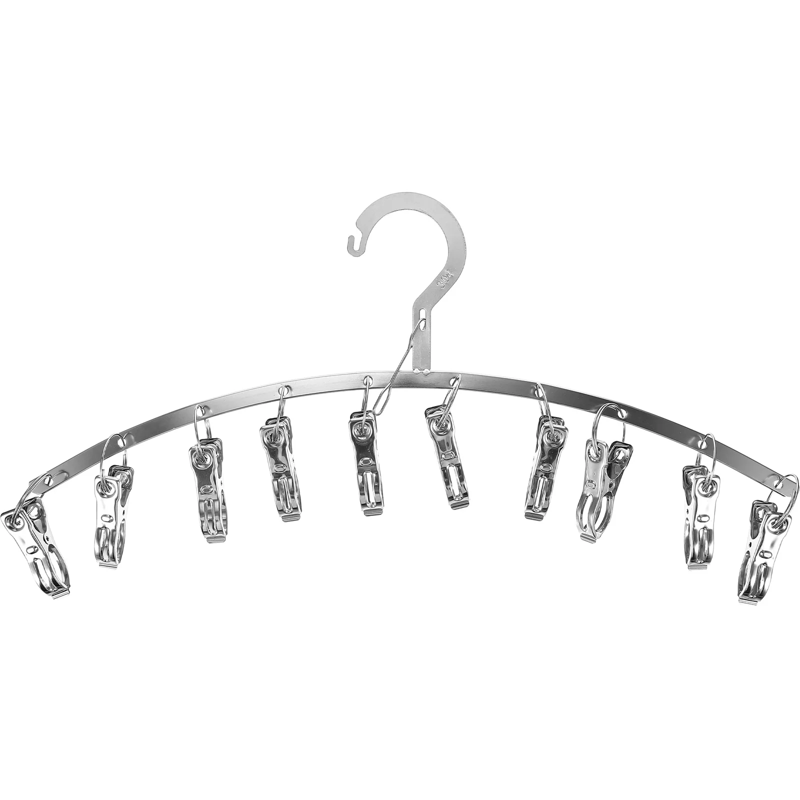 

Drying Rack Hanger Clothes Laundry Clip Clips Hangers Stainlesswith Steel Decorative Wall Hook Towel Racks Woodenwindproof