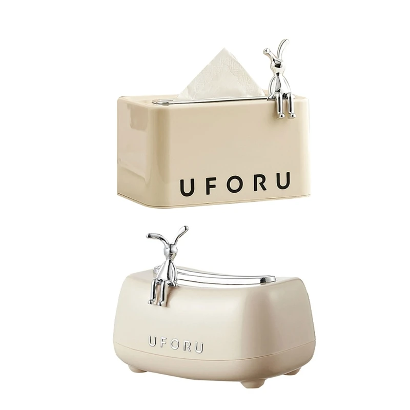 

Square Tissue Box Cover Decorative Napkin Holder Bathroom Tissue Stand for Home Tissue Dispenser