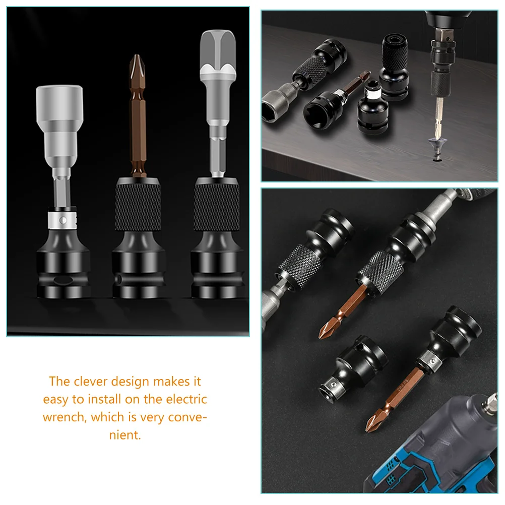 4-х шт. адаптер для торцевой дрели удлинитель с храповым механизмом ударная