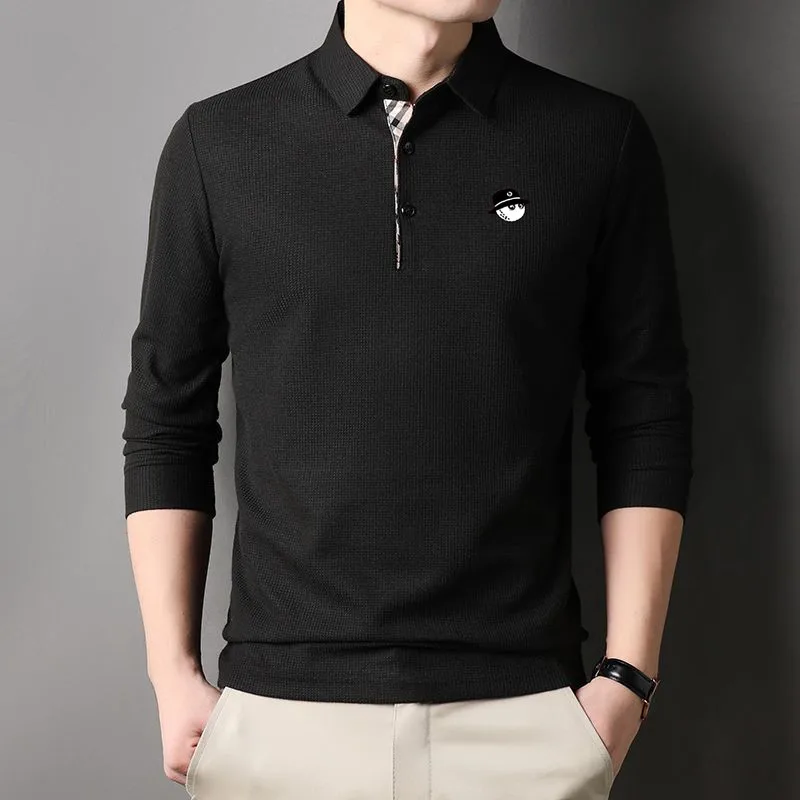 Men's golf clothing, fashionable long sleeved top, men's golf sportswear, men's golf jersey