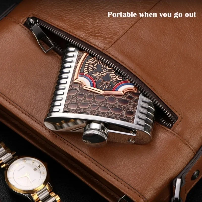 Портативный винный горшок из нержавеющей стали 304 5 унций/8 унций