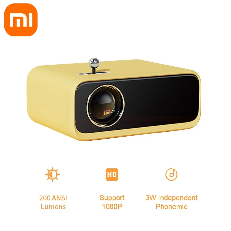 

Xiaomi x1 mini projector support 1080p 200 ansi lumen 800*480p led portable projector full glass lens home theater global sale