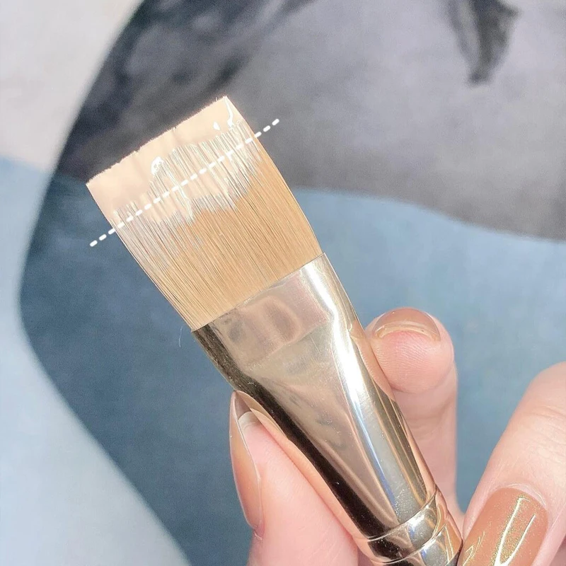 

Кисти для макияжа, плоская верхняя кисть для основы под макияж, искусственная кисть для ремонта, кисть для контуринга, кисть для жидкого кре...