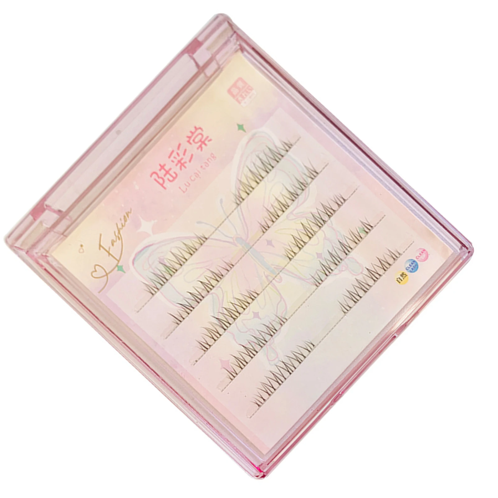

Single Cluster Lower Lashes Soft Non Irritation Fluffy Clear Band Lashes Eyes for Cosplay Makeup DIY Supply