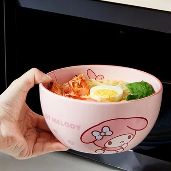 Cute Sanrio Hello Kitty, My Melody & Cinnamoroll Ceramic Rice Bowls 4