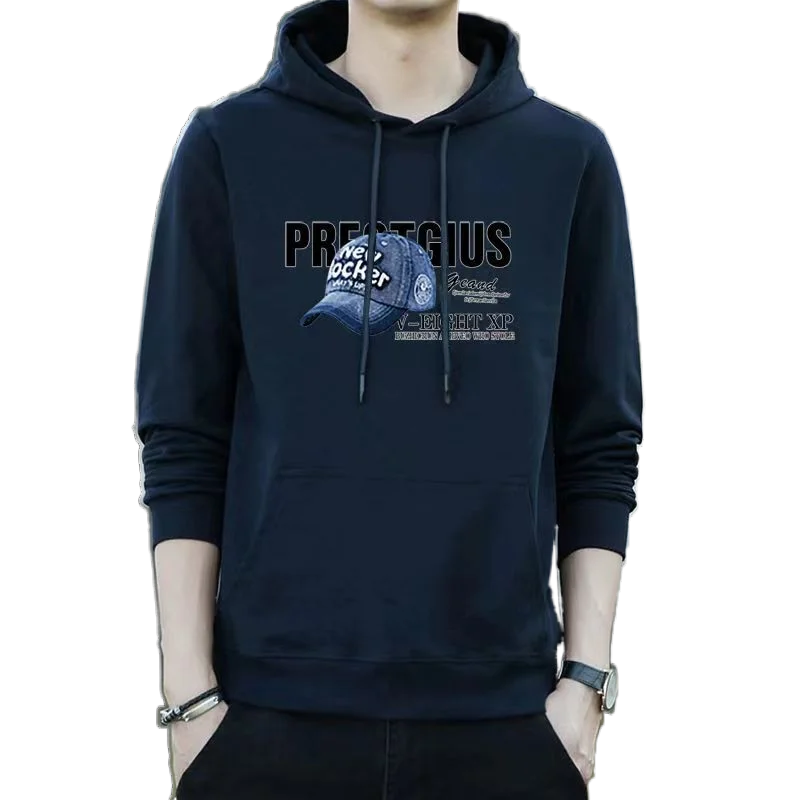 

Spring Autumn Fashion Cotton Hoodie Pattern Print Black Casual Pullover 2022 Latest Design Couple Streetwear Jogging Sweatshirt