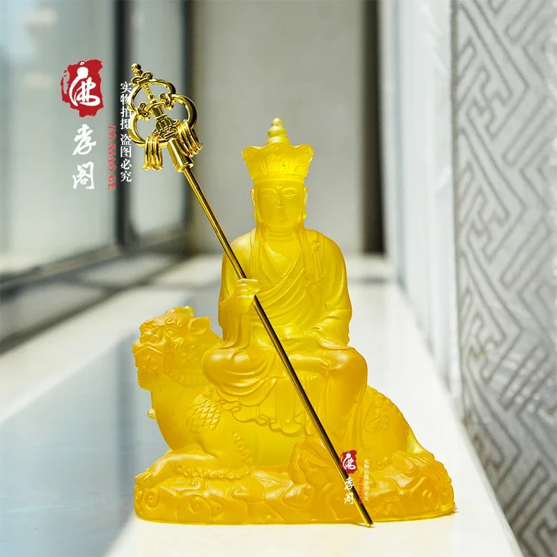 Красивая фигурка Liuli Bodhisattva для поклонения изысканная миниатюрная статуя из