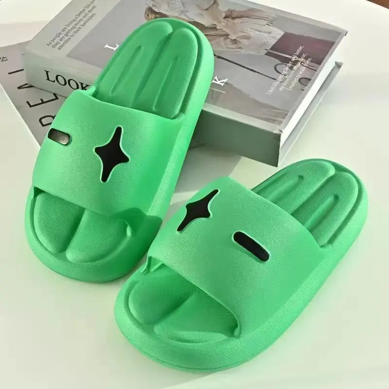 Holiday Unisex Couple Shoes Women Designer Thick Damping Slides EVA Quality Non-Slip Slippers Outdoors Lady Soft Beach Slippers