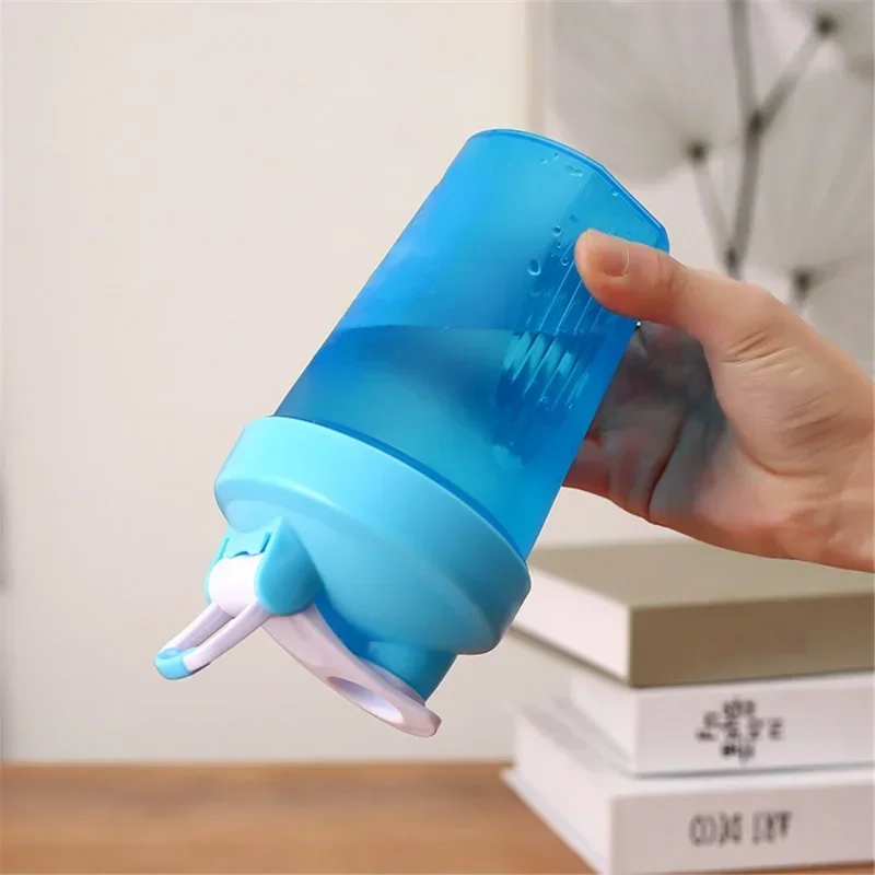 Спортивный шейкер бутылка сыворотка протеиновый порошок смешивание фитнес