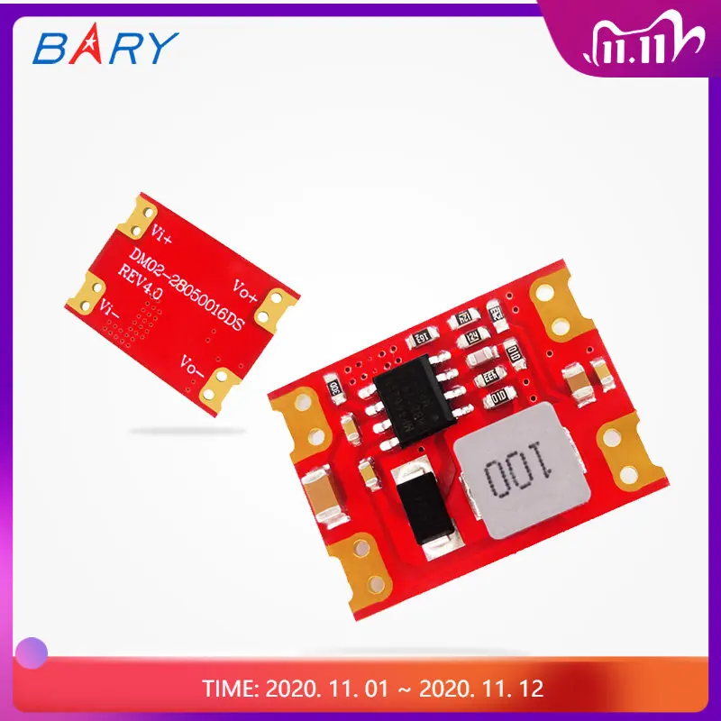 

DM02-28 DC-DC Power Supply Module Mini 5.5V~28V To 3.3V 5V 9V 12V 0~3A 7W Buck Voltage Power Supply Module 5V