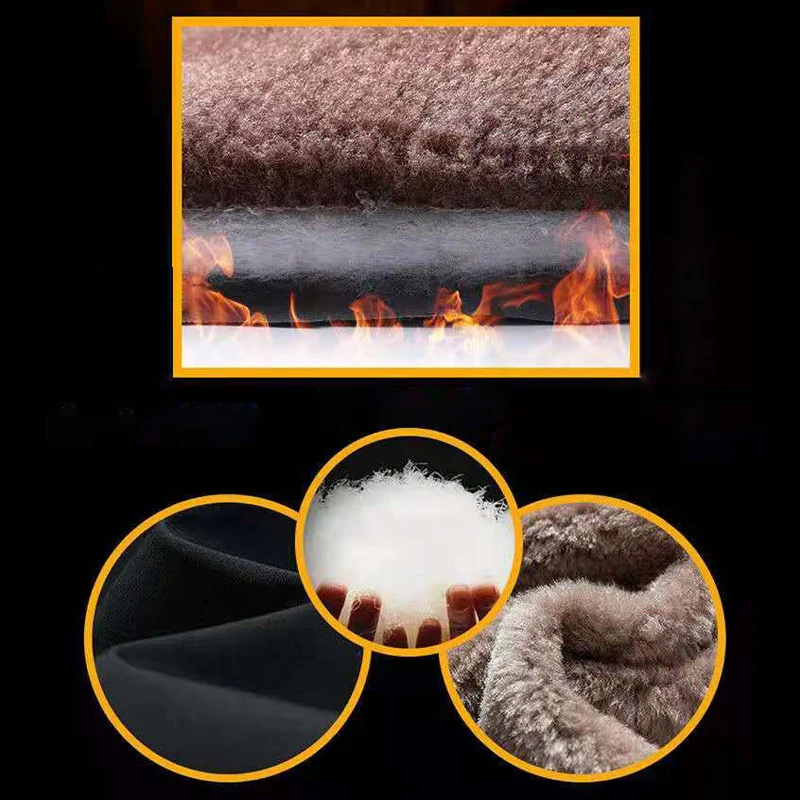 Soft Winter Outdoor Coat Men's Zip Up Hoodie Heavyweight Winter Sweatshirt Fleece Sherpa Lined Warm Jacket