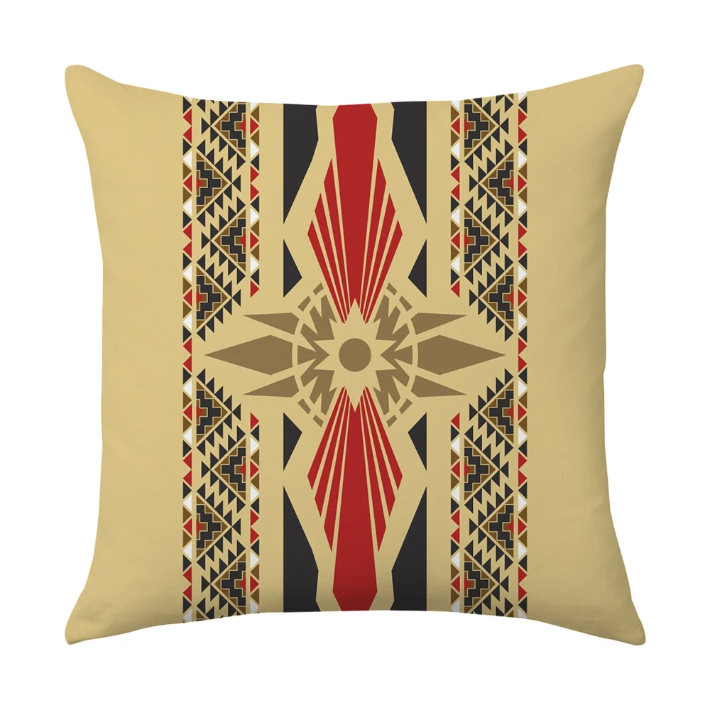 

Bohemian Ethnic Style Cushion Cover Aztec Print Native Southwestern Pillow Case Home Decorative Sofa Throw Pillow Cover 45x45cm
