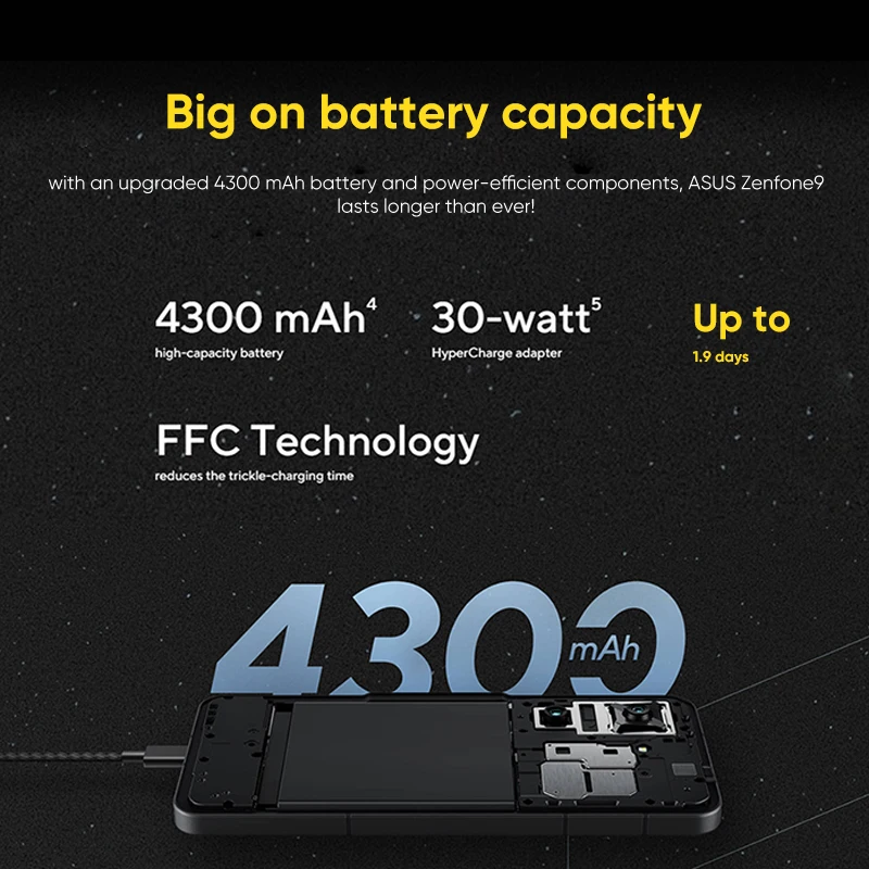 Tanie 2022 ASUS Zenfone 9 5G Smartphone Snapdragon 8 + Gen 1 5.9 ''120Hz Ekran AMOLED 4300mAh 30W Szybkie ładowanie Telefonów Komórkowych NFC