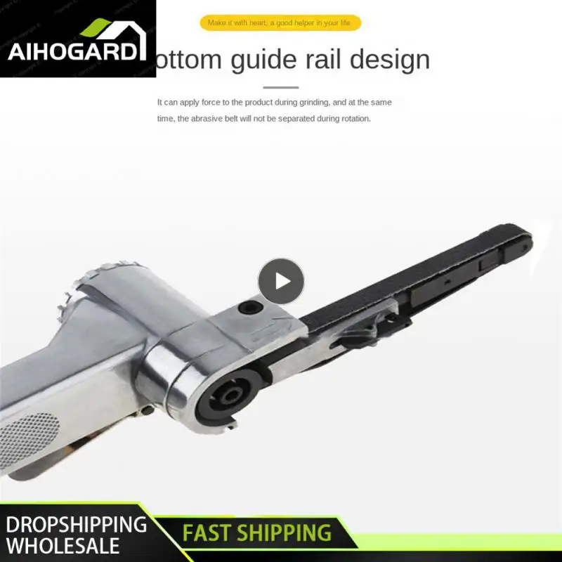 

Pneumatic Belt Sander 360 Degrees Adjustable Small Pneumatic Belt Polishing Machine High-speed Abrader Sander Stable