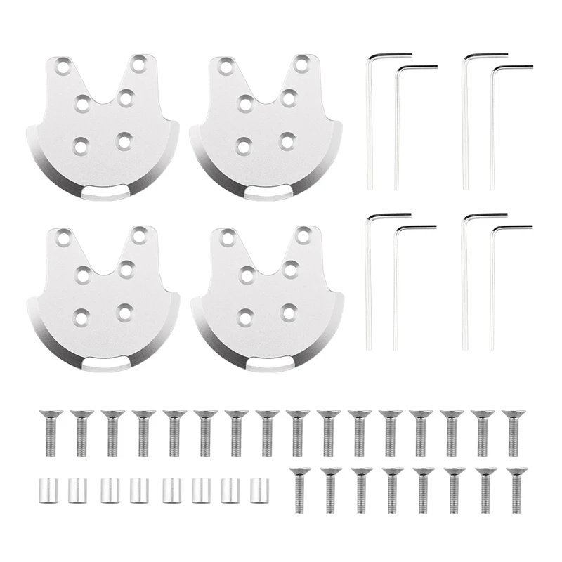 

4PCS Motor Base Anti-Cracking CNC Aluminum Alloy Plates Tools Kit For DJI Phantom 2 3 Drone Quadcopter