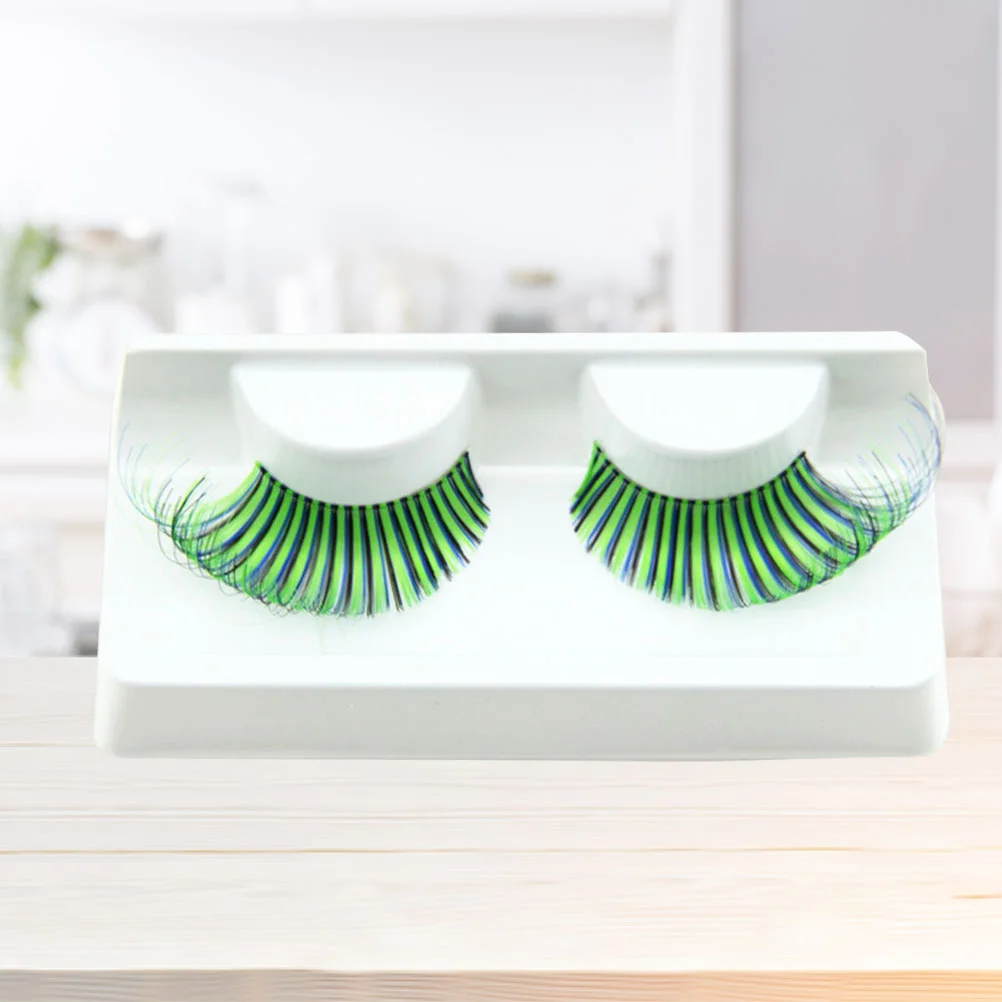 

1 Pair Reusable Thick Eyelashes Fancy Party False Eyelashes Makeup Eye Lashes Exaggerated Simulation Eyelashes