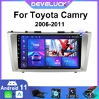 Автомагнитола 2DIN на Android 11, мультимедийный видеоплеер для Toyota Camry 7, XV, 40, 50, 2006-2011, GPS-навигация, Carplay, стереодинамики