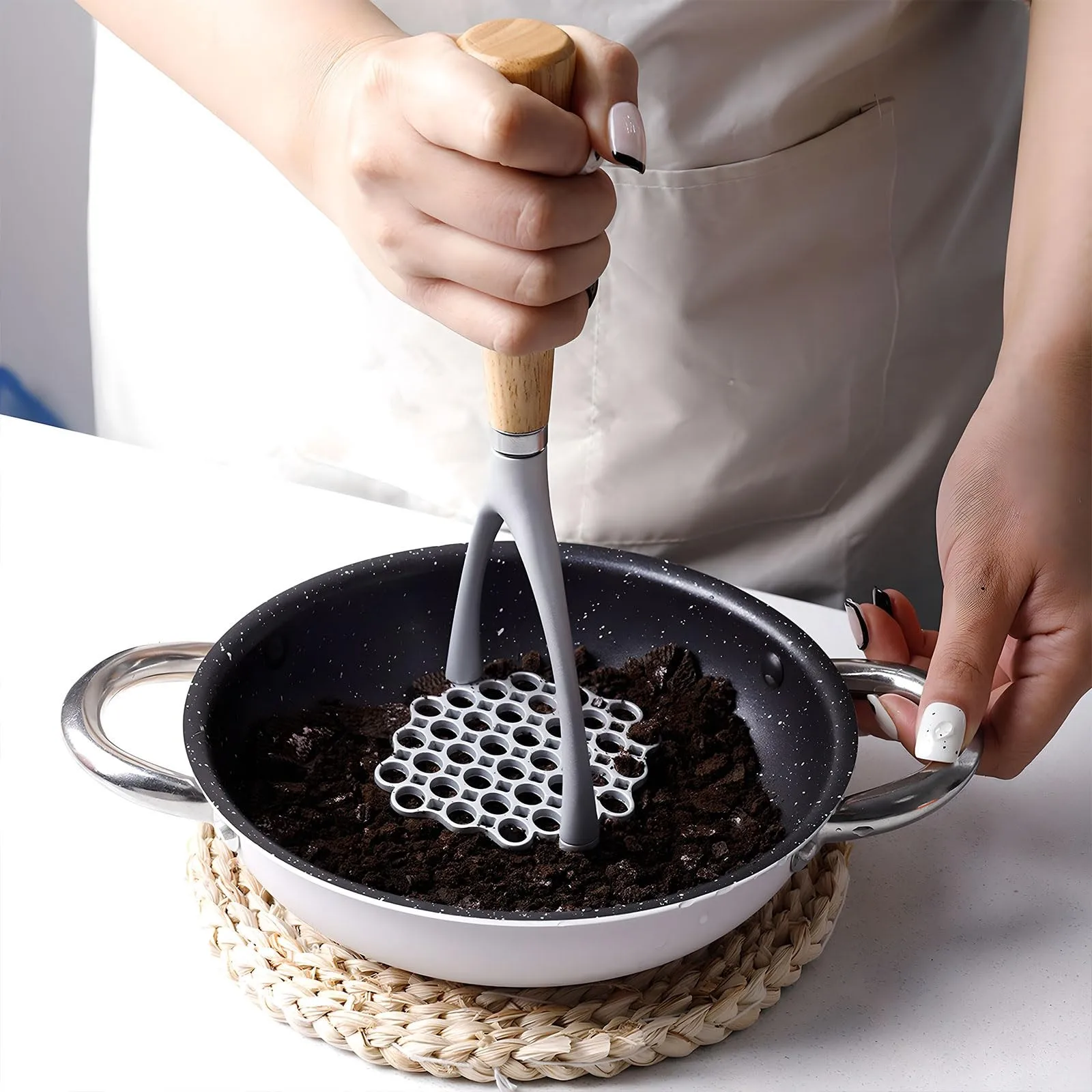 Мясорубка для картофеля измельчитель кухонная утварь из алюминиевого