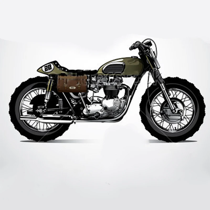 36мм 40мм Классический мотоцикл Мотоцикл Винтажный Выхлоп Ретро Электропокрытие Краска Escape Moto для Yamaha XS400 XJR1300 CB40 on.