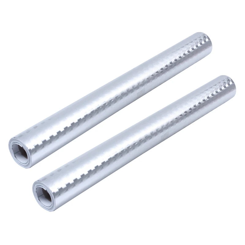 

2X Kitchen Oil Proof Waterproof Sticker Aluminum Foil Kitchen Stove Cabinet Stickers Self Adhesive 40Cmx1m