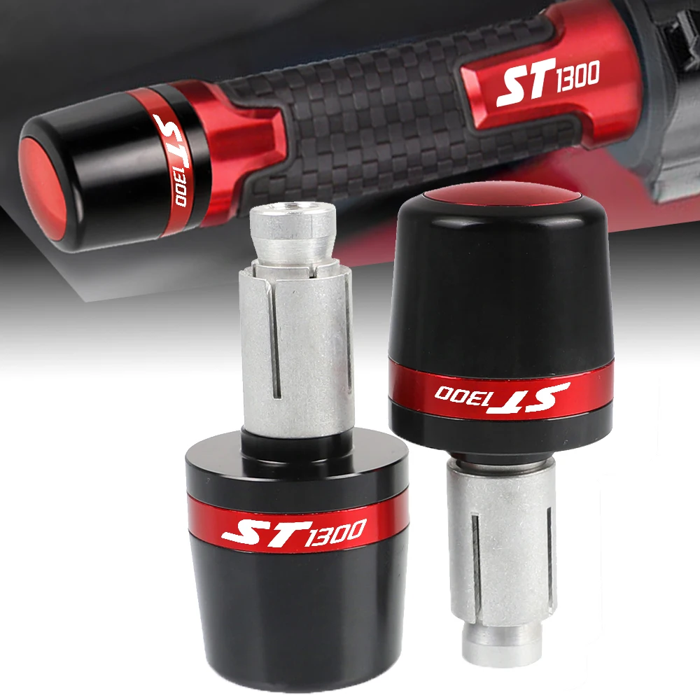 

For Honda ST1300 ST1300 2006 2007 2008 2009 2010 2011 2012 Motorcycle Universal Grip Ends Plus Handle Bar Grips Cover Tips Cap