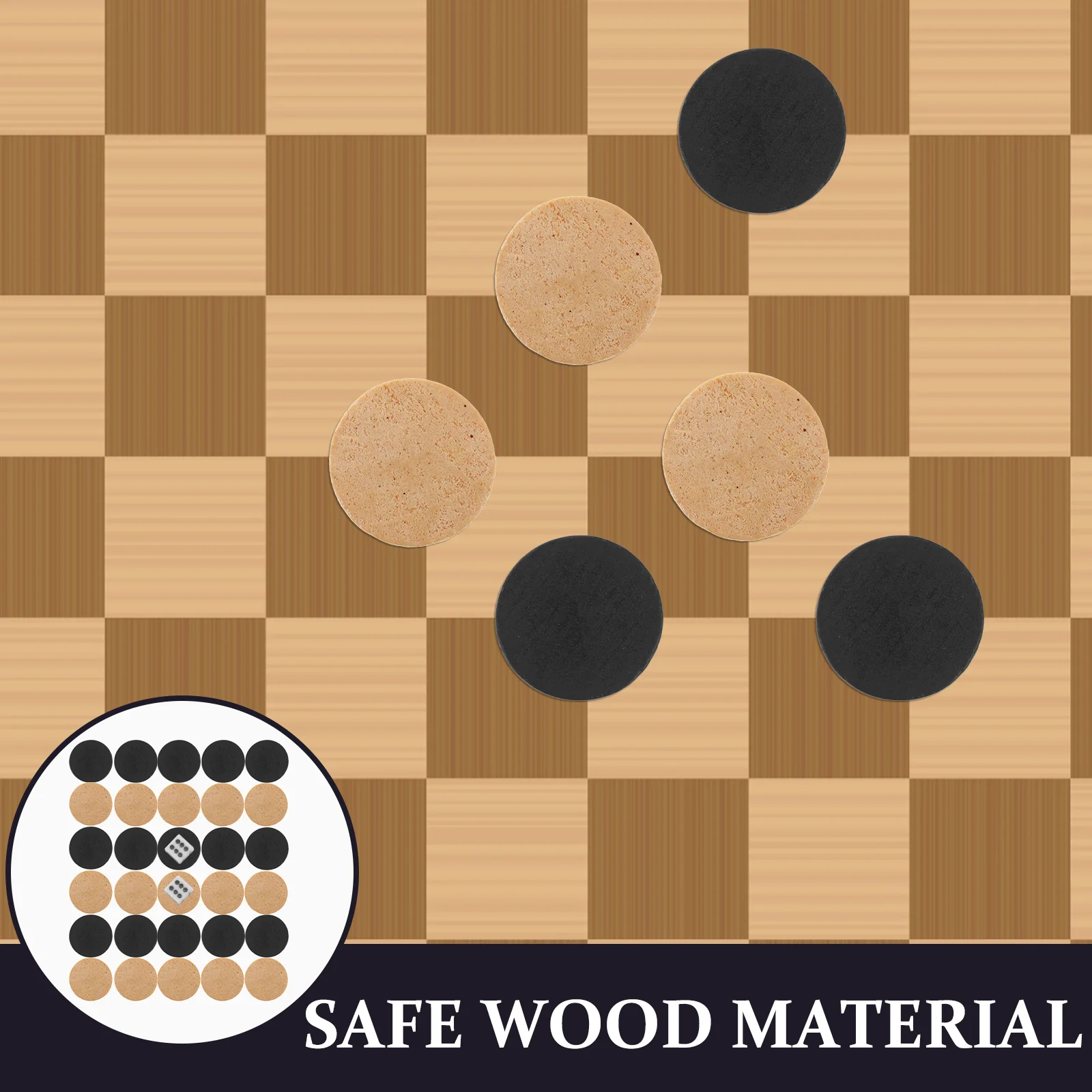 Круглые шахматные фигуры дорожные нарды игровой аксессуар деревянные шашки