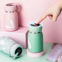 smart insulation water bottle stainless steel milk tea cup temperature display vacuum flasks portable coffee mugs in car thermos