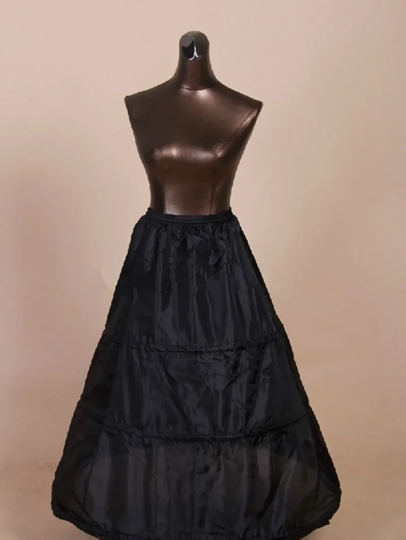 Черная Свадебная подъюбник Нижняя юбка с кольцом полная кринолиновая подъюбка