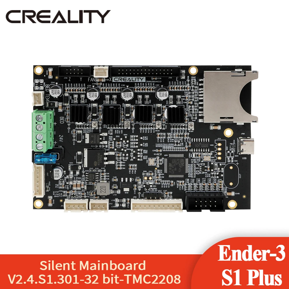 

Creality 3D Silent Motherboard For Ender-3 S1 Plus Silent Mainboard V2.4.S1.301 32 bit TMC2208_F401RCT6 Upgrade Silent Printing