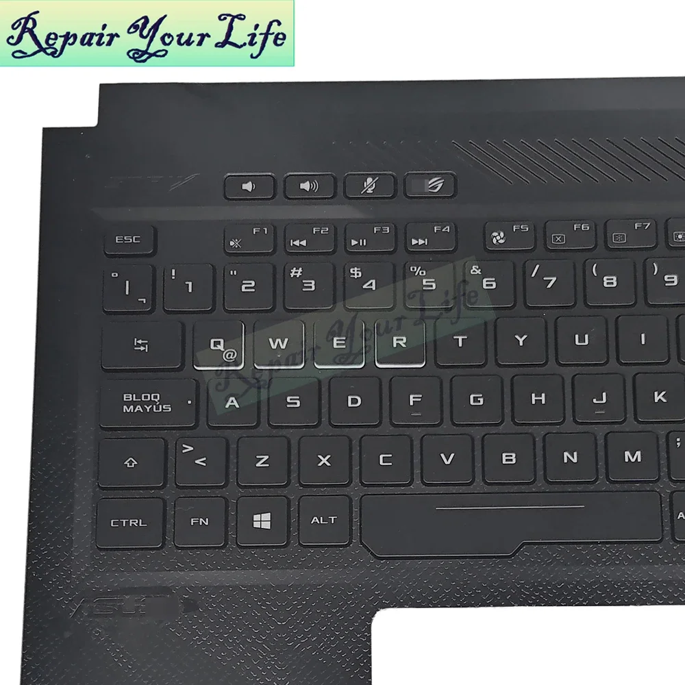 GL503 LA Клавиатура с латинской подсветкой упор для рук ASUS Strix ROG GL503VM GL503VD 90NB0GQ4