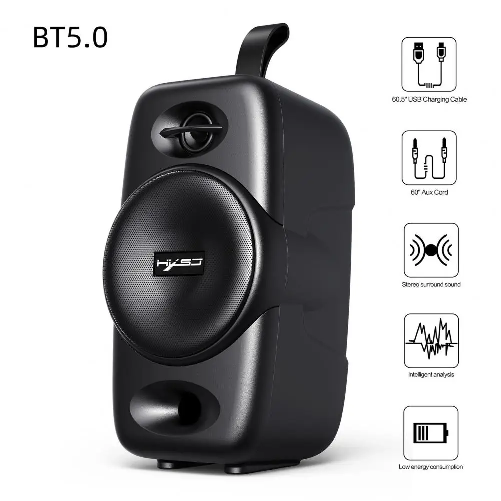 

Q8 Wireless Speaker High Fidelity Subwoofer Support TF Card Bluetooth-compatible5.0 Music Bass Speaker for Calling