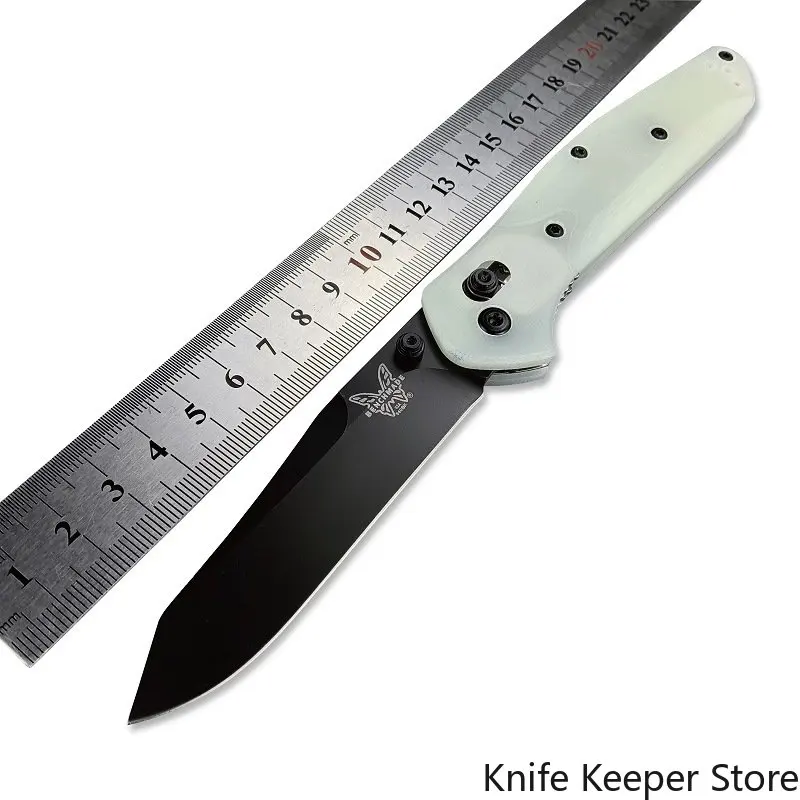 Benchmade 940 Osborne 59HRC Hardness 8Crl4Mov Steel Folding Blade Knife Carbon Fiber Handle Aviation Aluminum Handle Knife