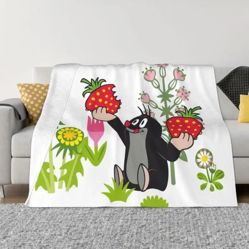 

Одеяло Kawaii Krtek покрывало для Кротов ультра-мягкое флисовое теплое Фланелевое маленькое фланелевое одеяло с мультяшным рисунком для спальни домашнее покрывало для дивана