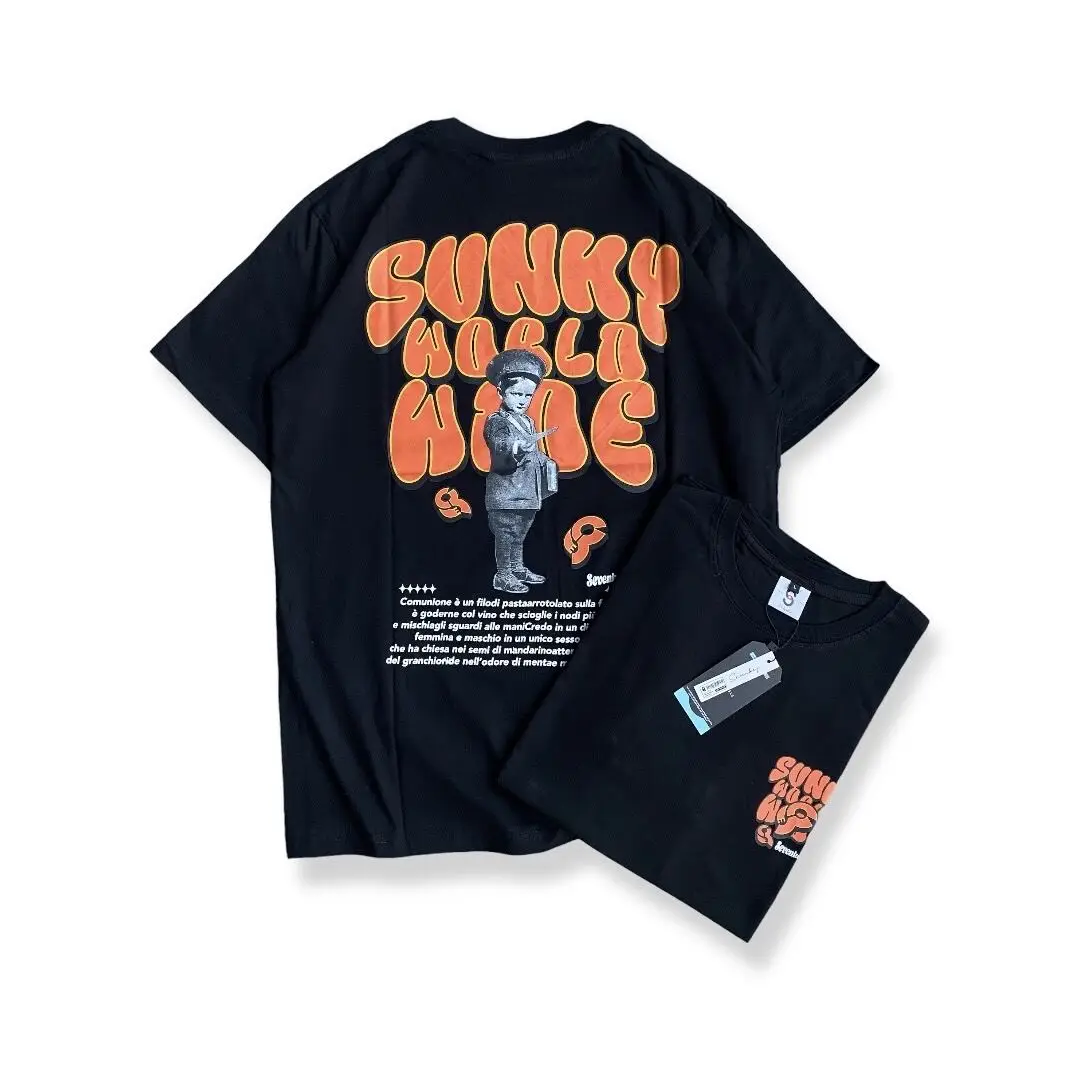 Baju Distrocó 2024 мотив Keren dan Kekinian Bahan Katun Combed 30s Sablon Plastisol