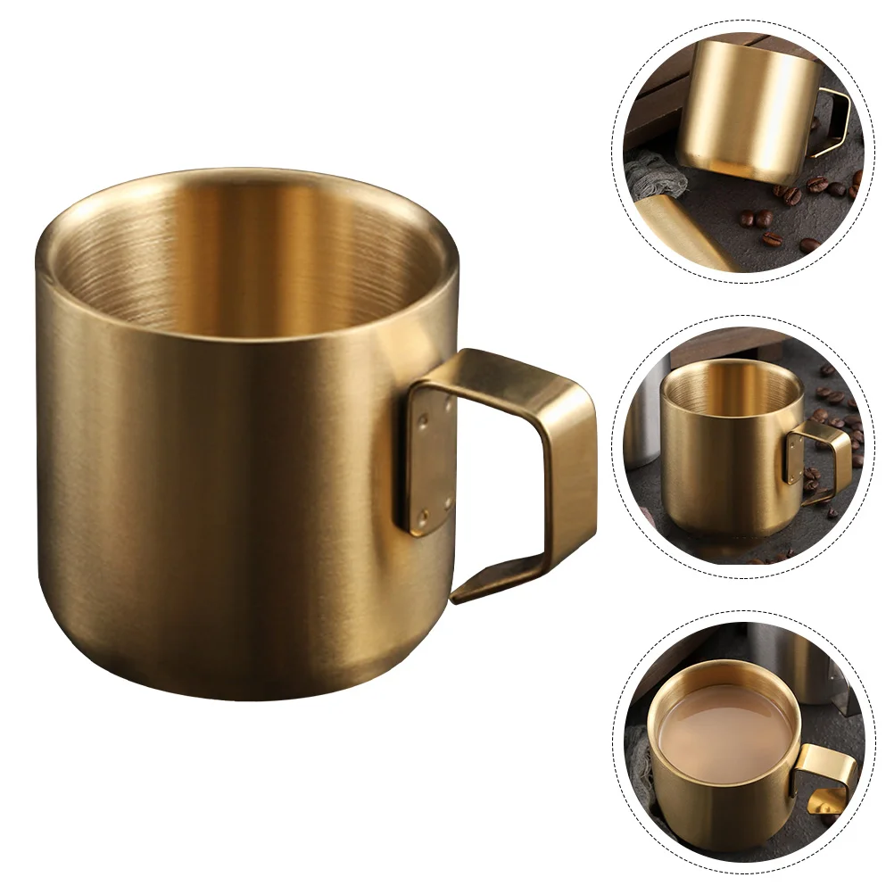 

Mug Mugs Cup Coffee Metalhandle Camping Water Cups Stainless Drinking Steel Large Travel Enamel Cereal Insulated Bottle