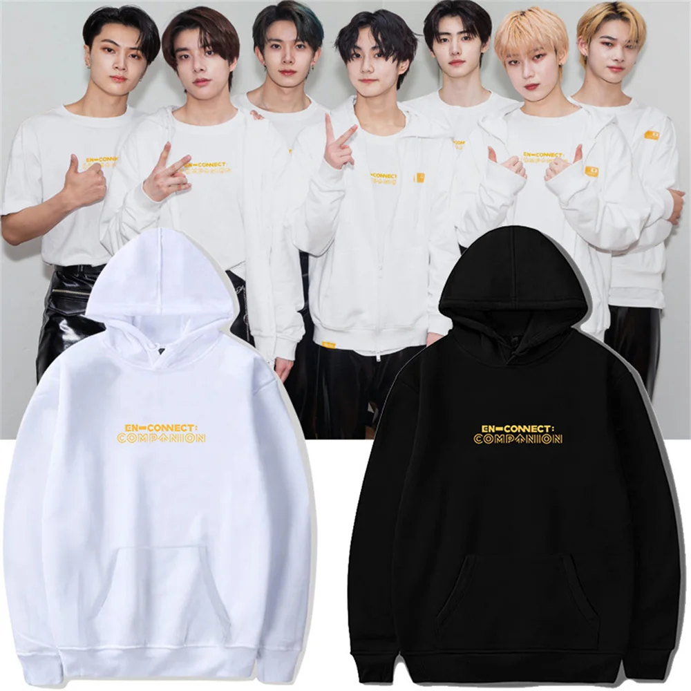 

Толстовка ENHYPEN с капюшоном, женские толстовки, пуловеры, Корейская повседневная одежда, стильная толстовка с капюшоном