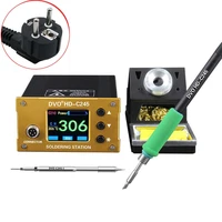 ac 220v digital display adjustable temperature soldering station 2s melting tin for mobile phone repair welding with c245 tips