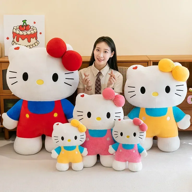 100 см супер большой размер Sanrio Hello Kitty аниме плюшевая игрушка Kawaii Kt Cat плюшевые