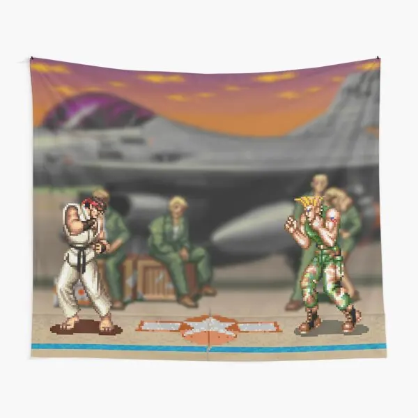 

Street Fighter Tapestry Travel Towel Decor Decoration Colored Bedspread Home Wall Printed Mat Beautiful Yoga Blanket Living