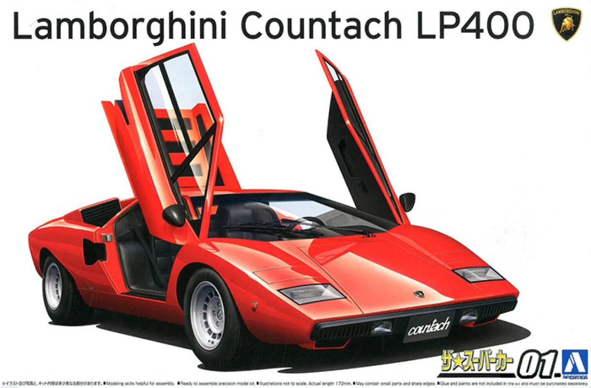 

AOSHIMA 1:24 For Lamborghini LP400 05804 Assembled Vehicle Model Limited Edition Static Assembly Model Kit Toys Gift