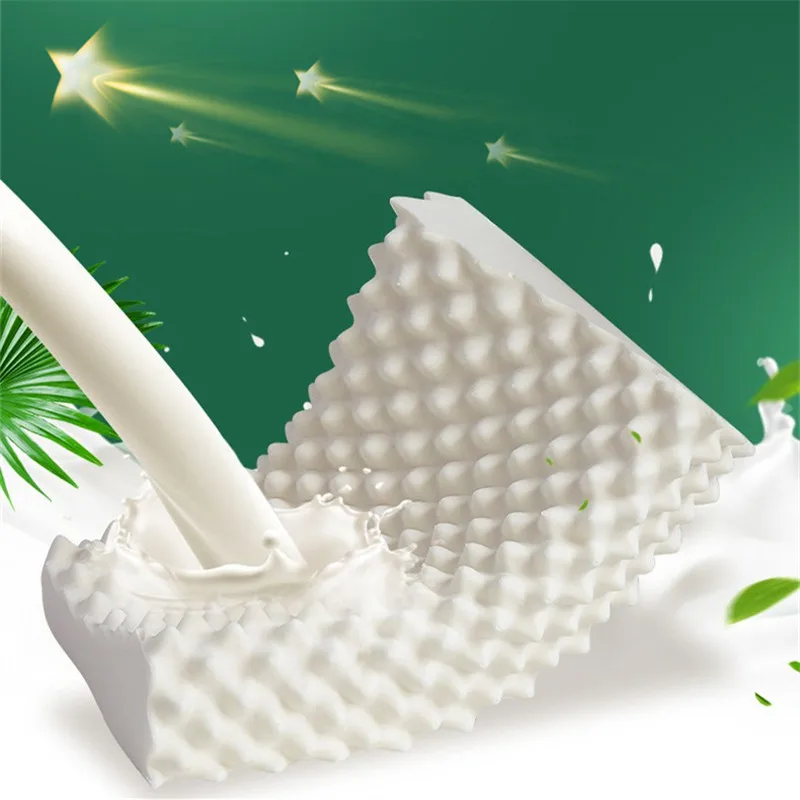 

Pure Latex Pillow 60x40 Thailand Natural Latex Pillow Remedial Neck Protect Vertebrae Health Care Orthopedic Pillow Slow Rebound