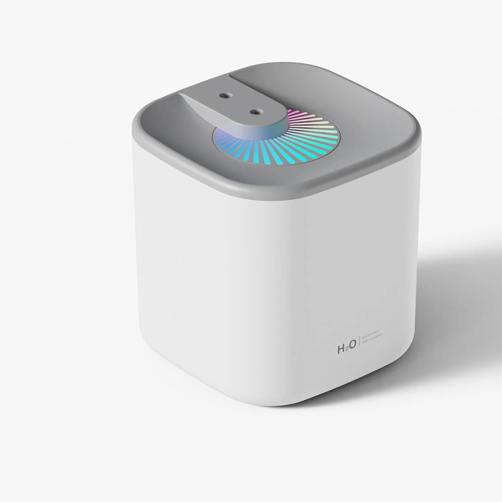 

Colorful Home Aromatherapy Humidifier, Double Spray Large Capacity Humidifier, USB Double Spray Desktop Humidifier, LED Warm Lig