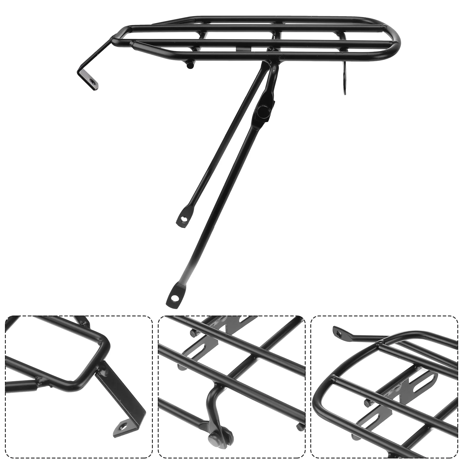 

Bike Electric Rear Rack Carrier Cargo Shelf Pannier Replacement Saddleseatpost Basket