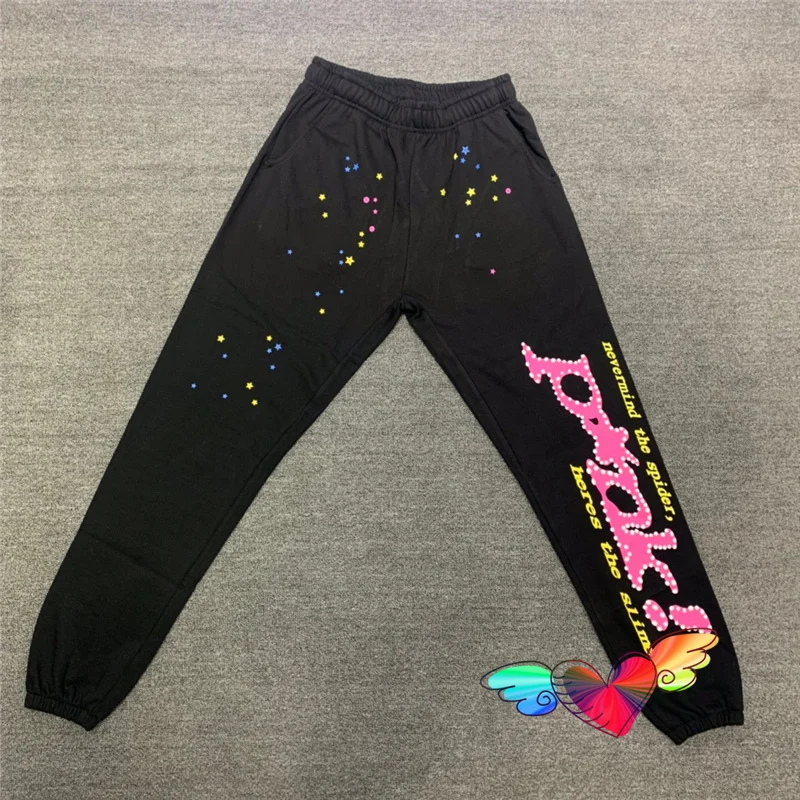 

Spider Web 555555 Sweatpants Men Women 1:1 High Quality Puff Print Sp5der Pants Heavy FabricTrousers Hip Hop Joggers